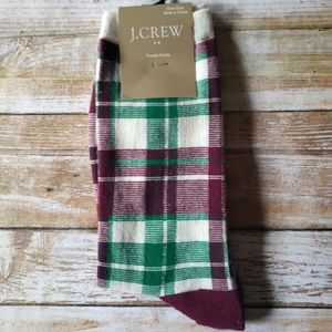 J. Crew plaid trouser socks